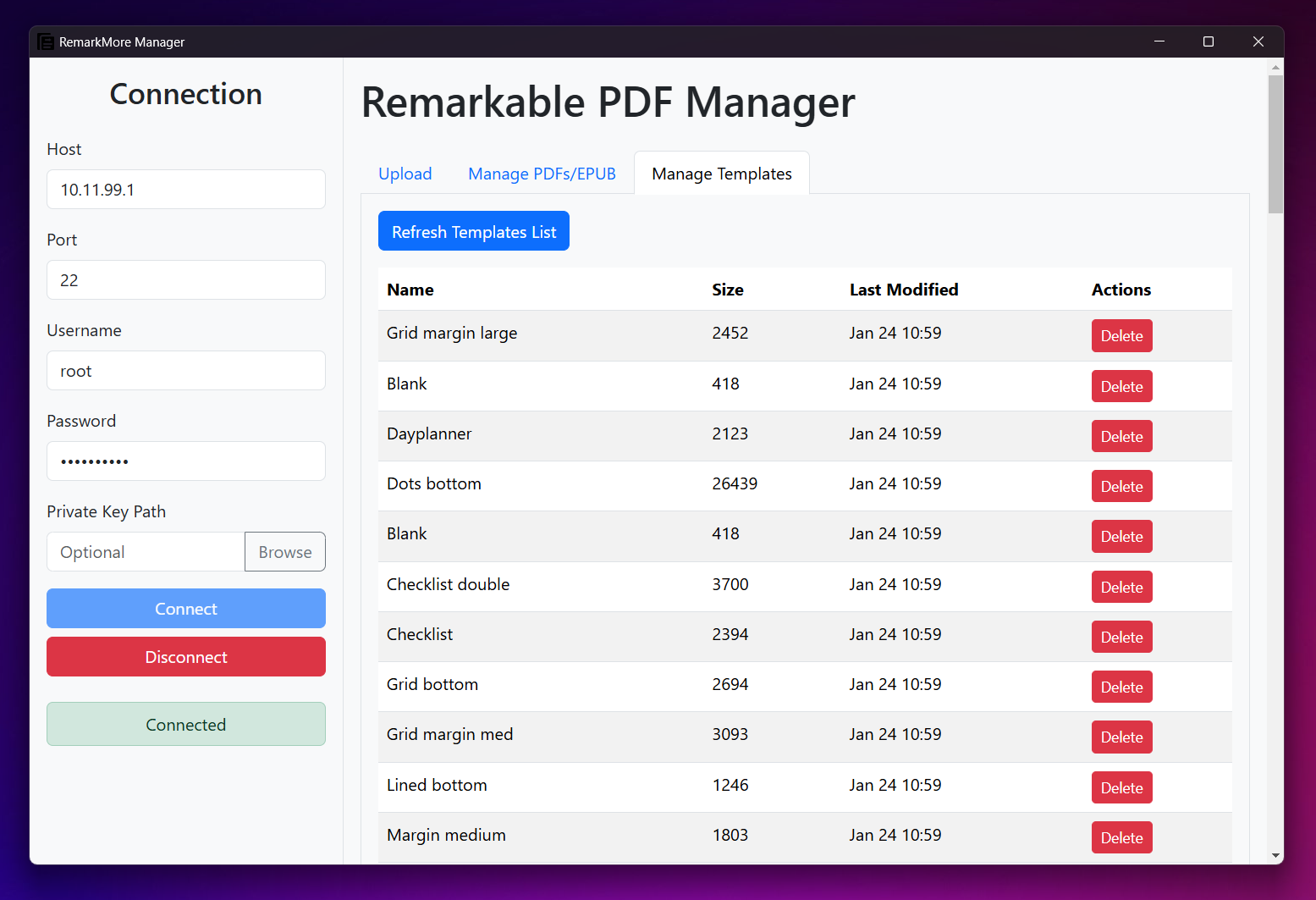 reMarkable Template Installer, RemarkMore